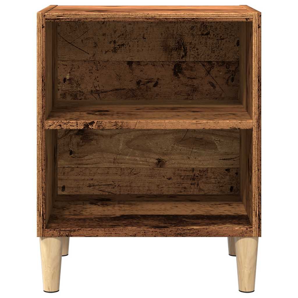 Bedside Cabinets 2 pcs Old Wood 40x30x50 cm Engineered Wood