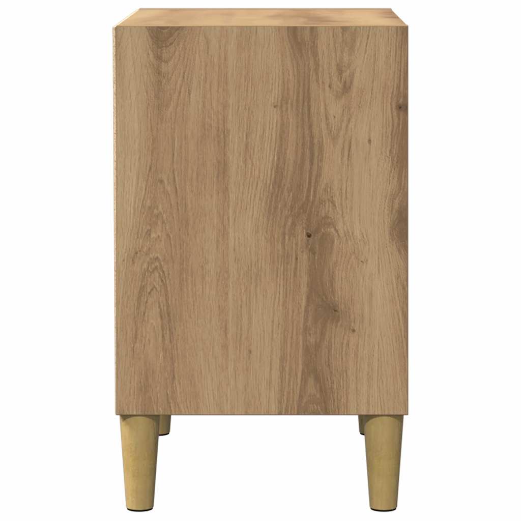 Bedside Cabinet Artisan Oak 40x30x50 cm Engineered Wood