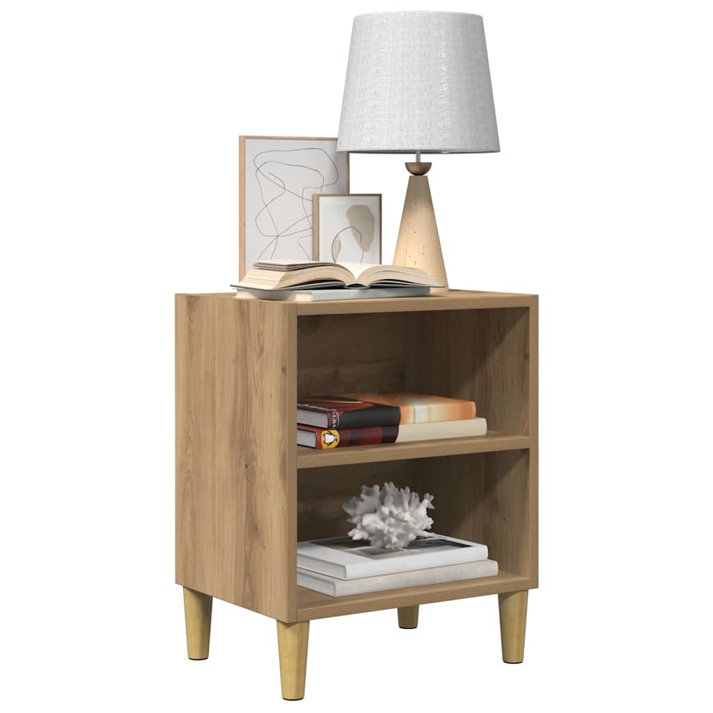 Bedside Cabinet Artisan Oak 40x30x50 cm Engineered Wood