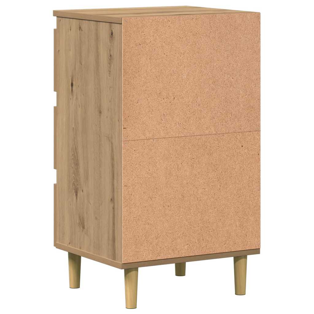Bedside Cabinet Artisan Oak 40x35x69 cm Engineered Wood