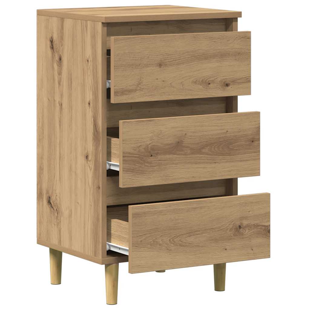 Bedside Cabinet Artisan Oak 40x35x69 cm Engineered Wood
