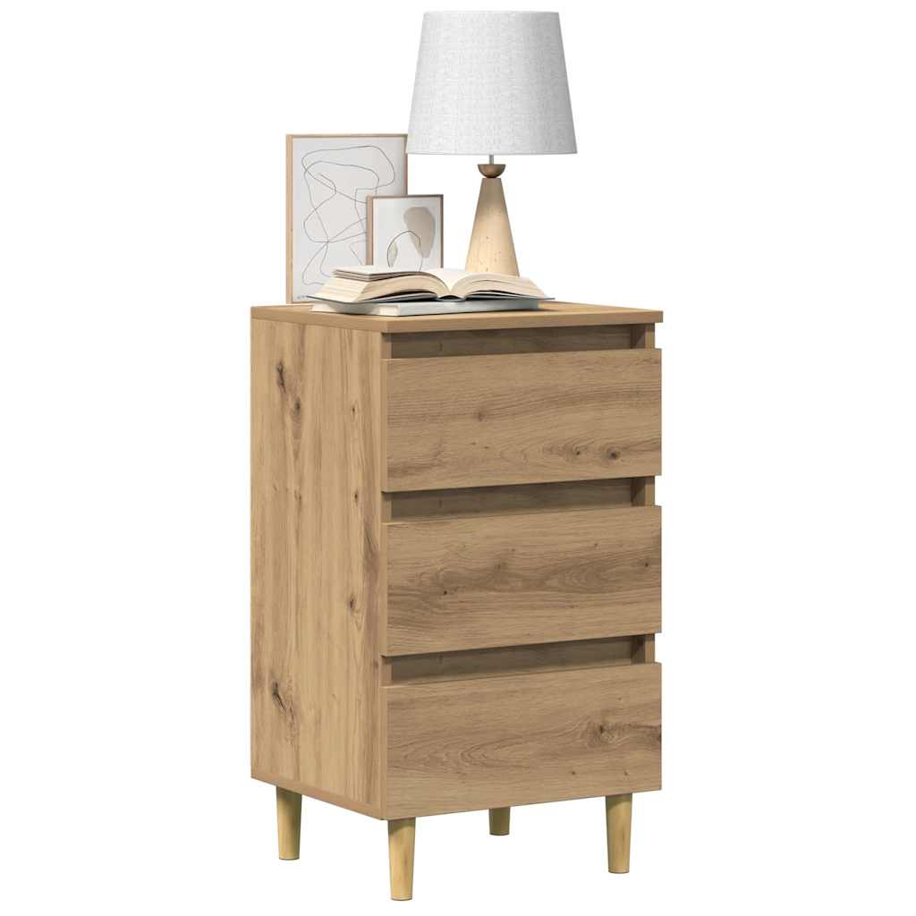 Bedside Cabinet Artisan Oak 40x35x69 cm Engineered Wood