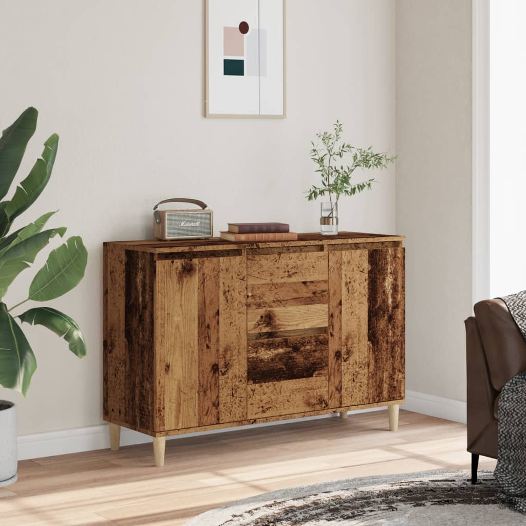 Sideboard Old Wood 102x35x70 cm Engineered Wood