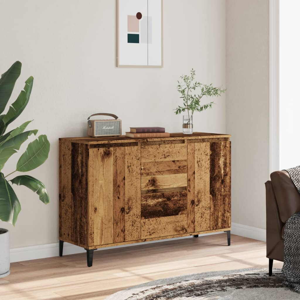 Sideboard Old Wood 102x35x70 cm Engineered Wood
