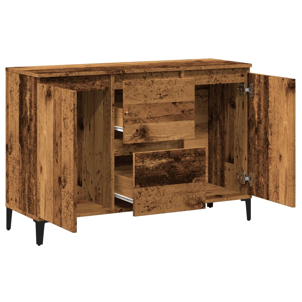Sideboard Old Wood 102x35x70 cm Engineered Wood