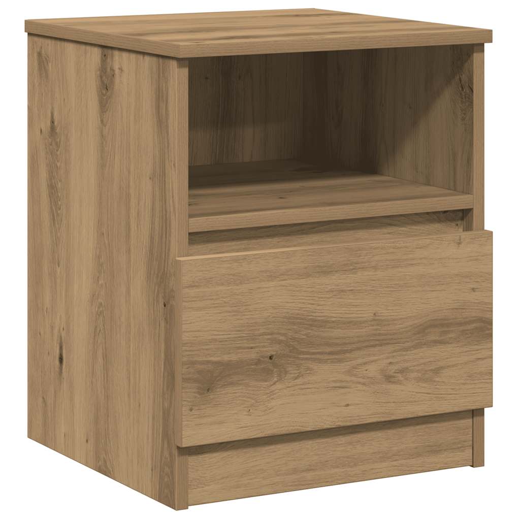 Bedside Cabinet Artisan Oak 40x40x50 cm Engineered Wood
