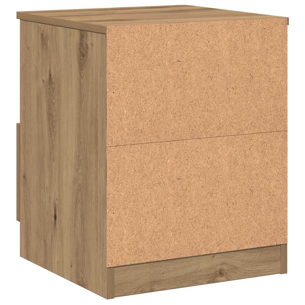 Bedside Cabinet Artisan Oak 40x40x50 cm Engineered Wood