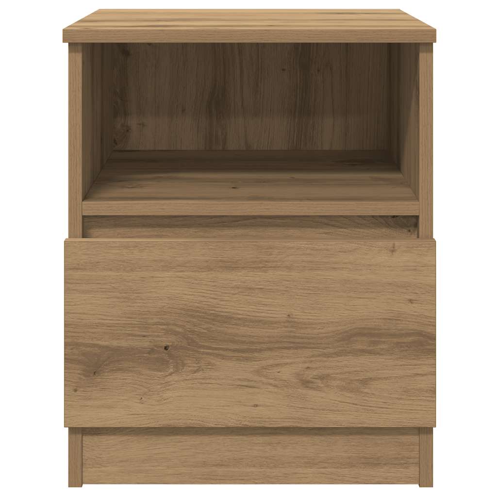 Bedside Cabinets 2 pcs Artisan Oak 40x40x50 cm Engineered Wood