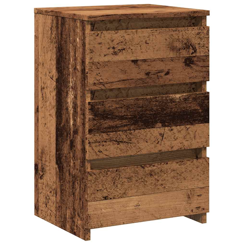 Bedside Cabinet Old Wood 40x35x62.5 cm Engineered Wood