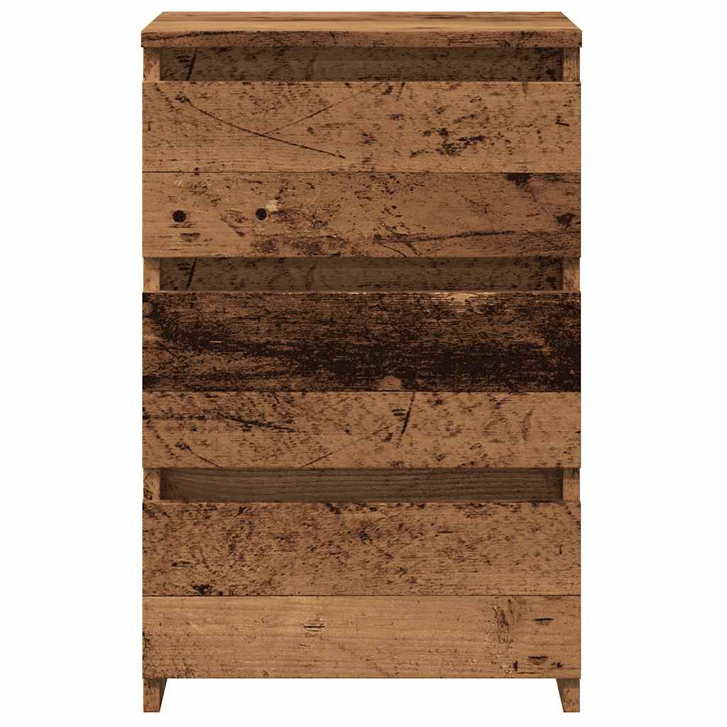 Bedside Cabinet Old Wood 40x35x62.5 cm Engineered Wood
