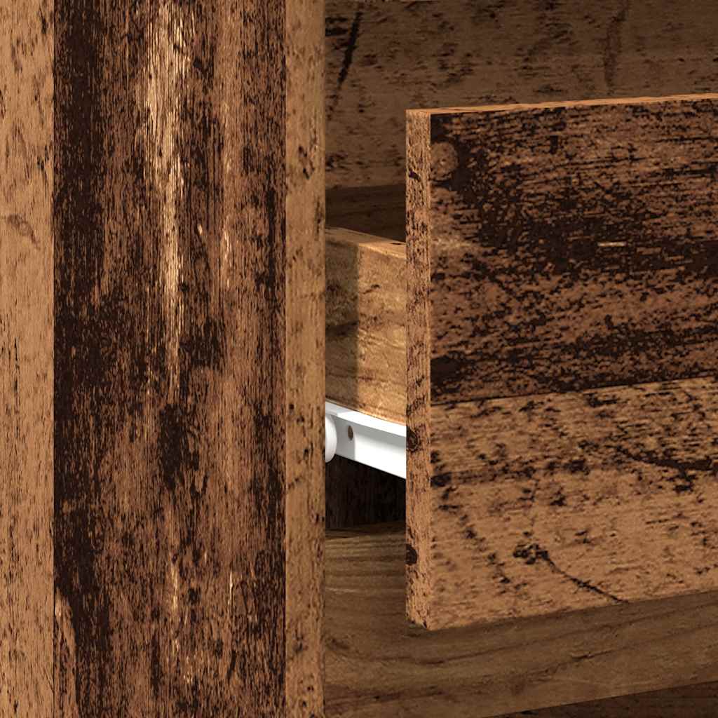 Bedside Cabinet Old Wood 40x35x62.5 cm Engineered Wood