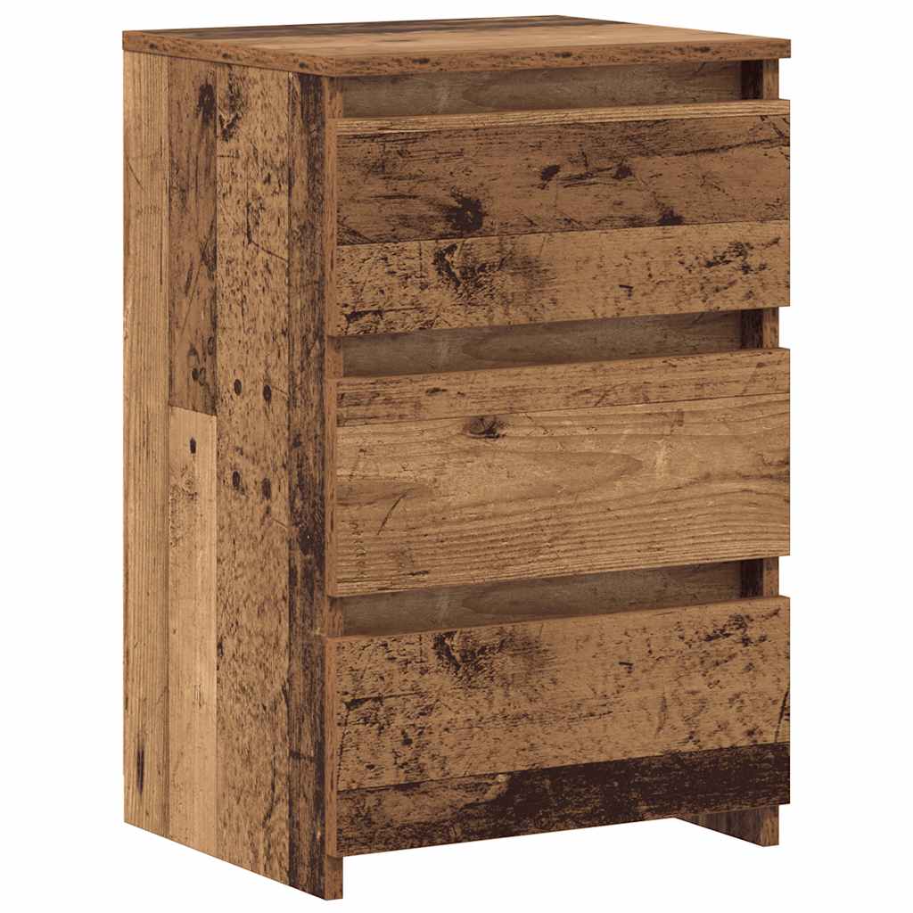 Bedside Cabinets 2 pcs Old Wood 40x35x62.5 cm Engineered Wood