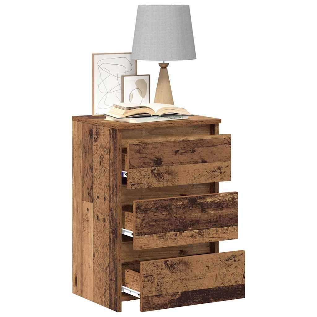 Bedside Cabinets 2 pcs Old Wood 40x35x62.5 cm Engineered Wood