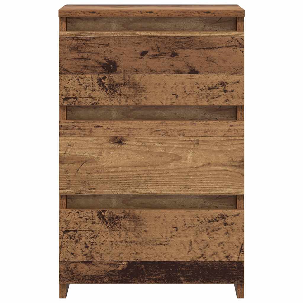 Bedside Cabinets 2 pcs Old Wood 40x35x62.5 cm Engineered Wood