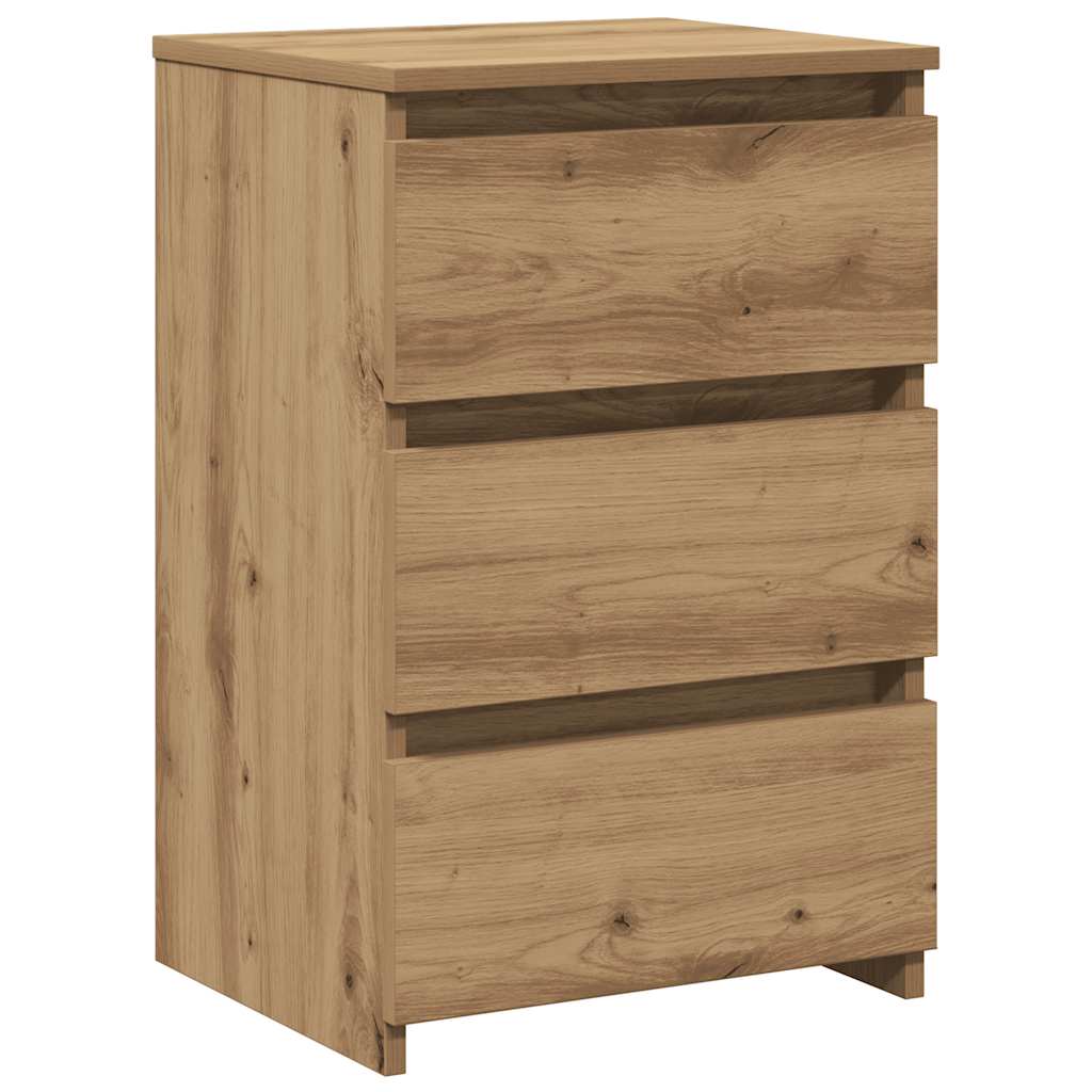 Bedside Cabinet Artisan Oak 40x35x62.5 cm Engineered Wood