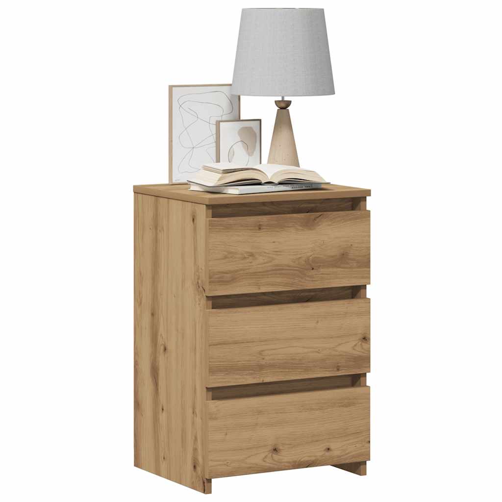 Bedside Cabinet Artisan Oak 40x35x62.5 cm Engineered Wood