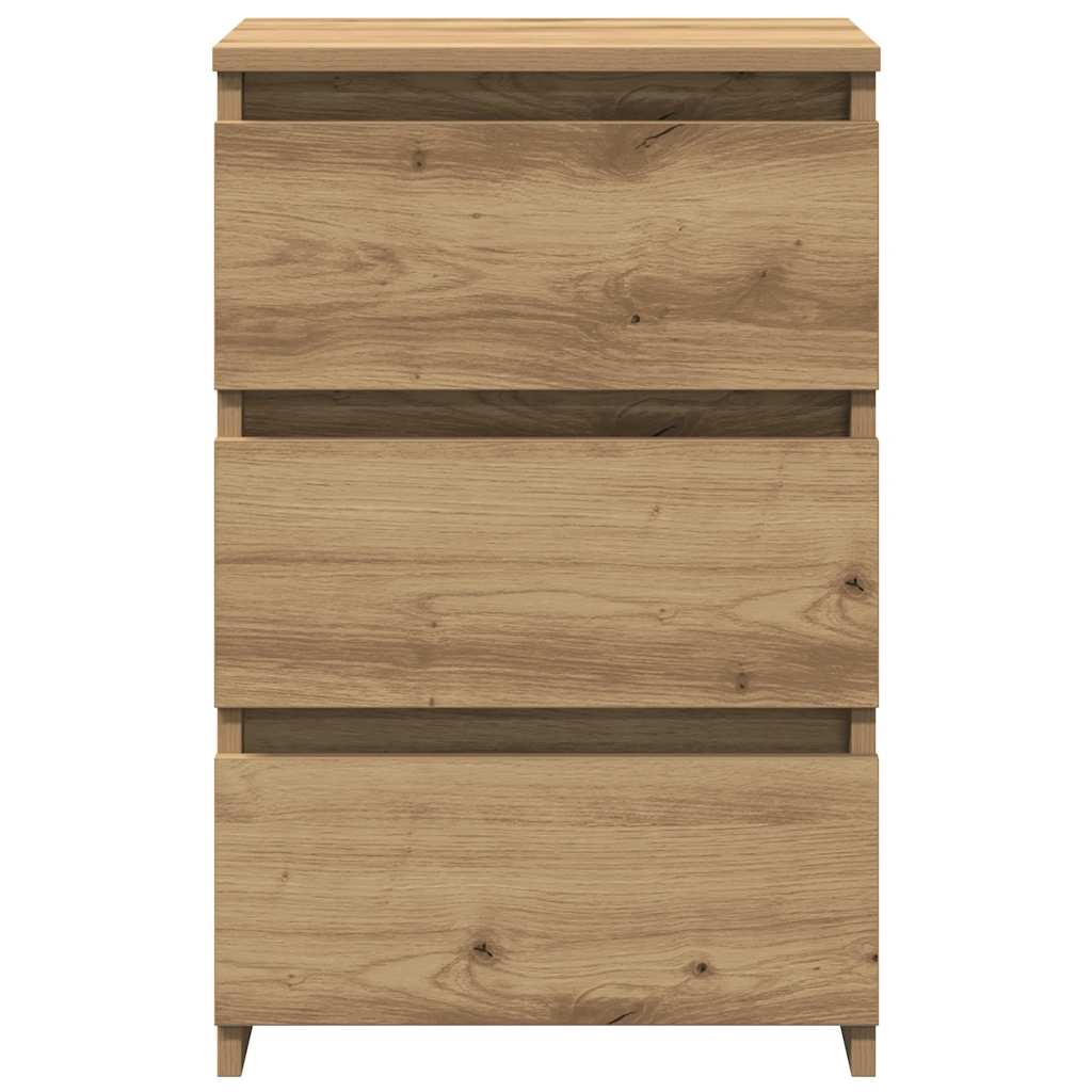 Bedside Cabinet Artisan Oak 40x35x62.5 cm Engineered Wood