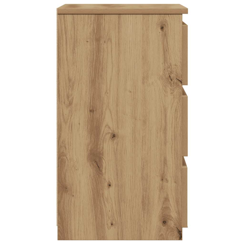 Bedside Cabinet Artisan Oak 40x35x62.5 cm Engineered Wood