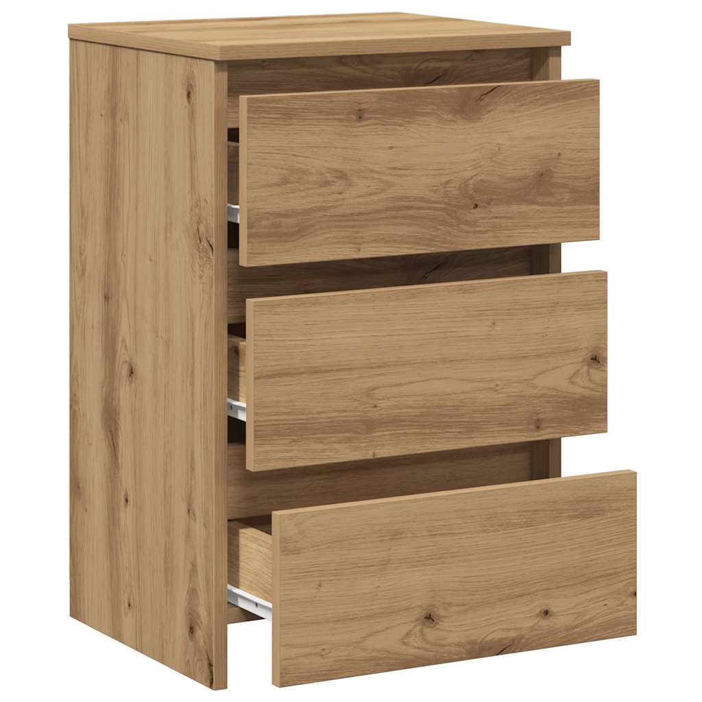 Bedside Cabinet Artisan Oak 40x35x62.5 cm Engineered Wood