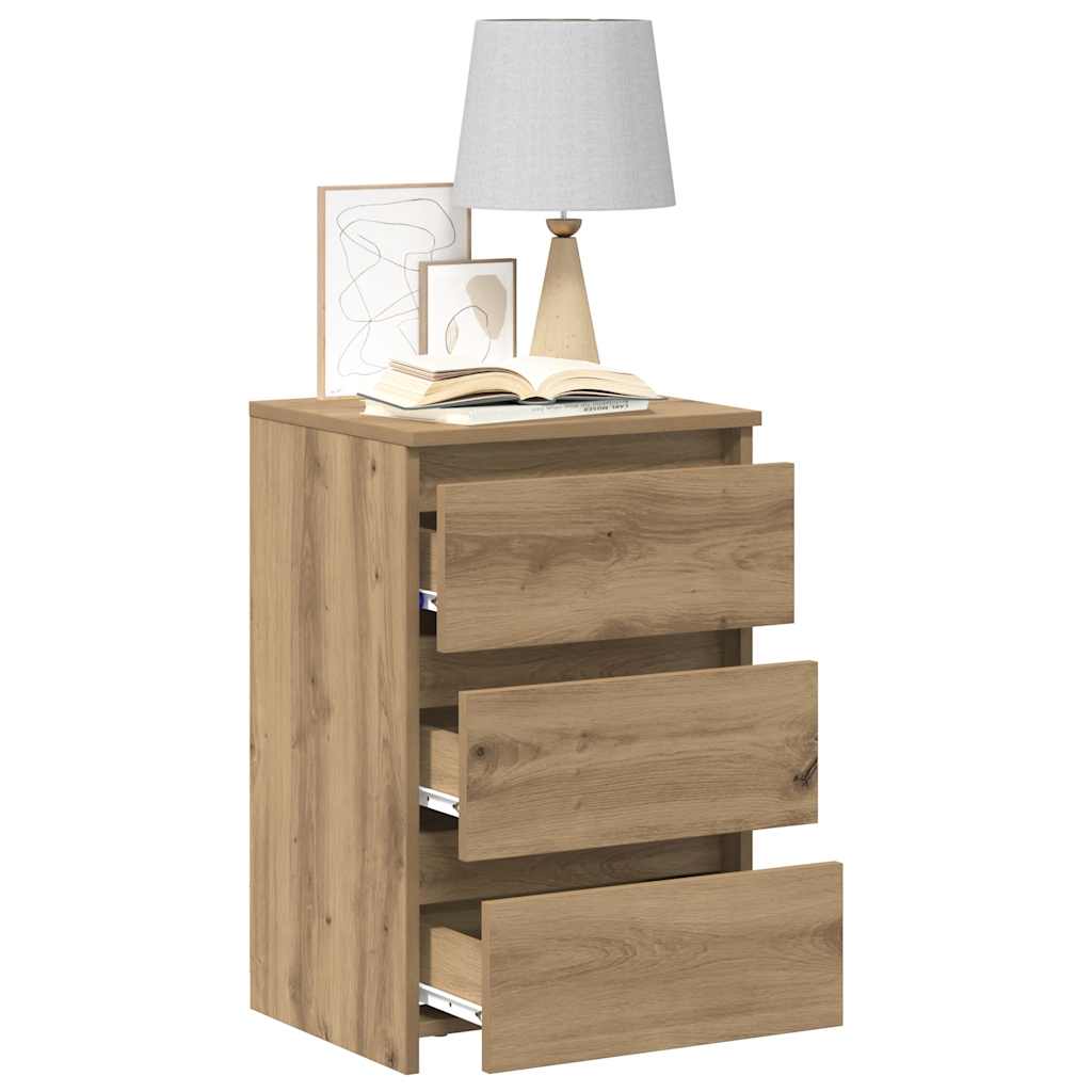 Bedside Cabinets 2 pcs Artisan Oak 40x35x62.5 cm Engineered Wood