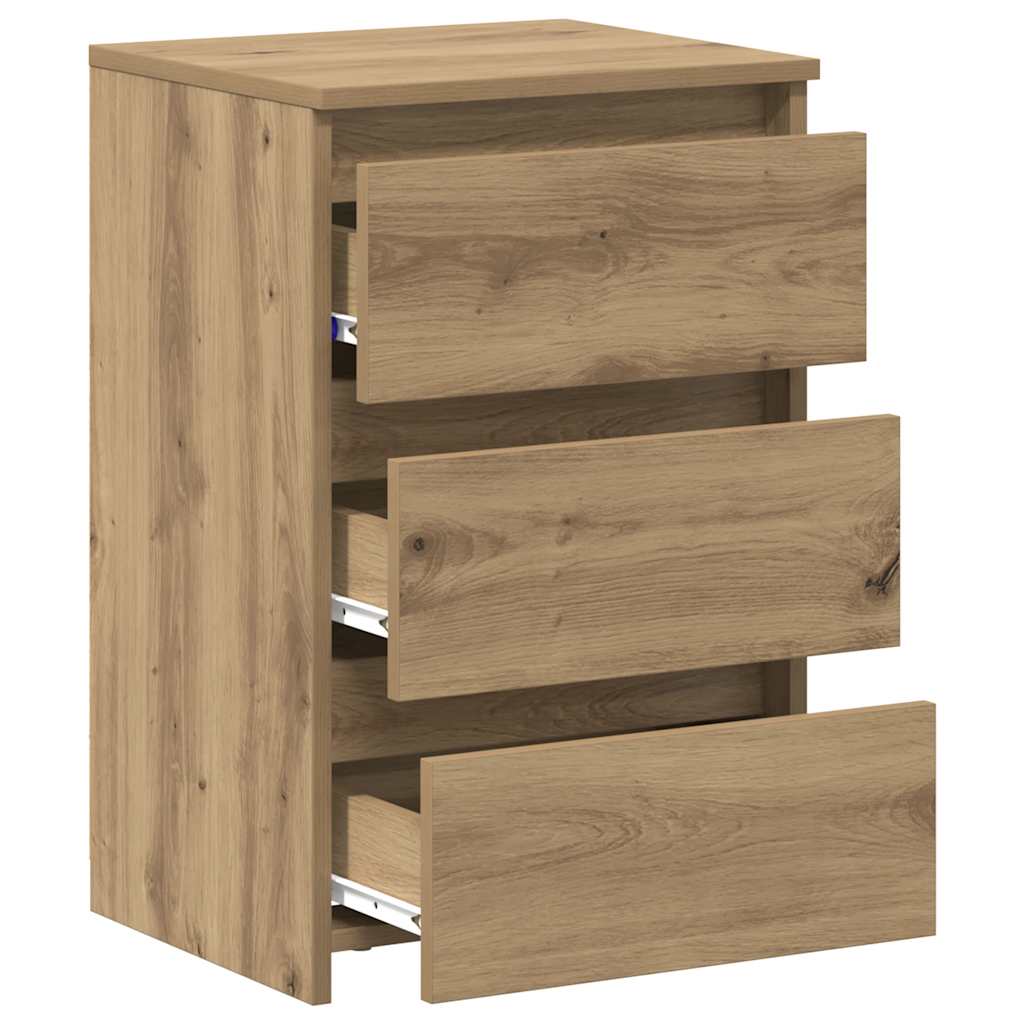Bedside Cabinets 2 pcs Artisan Oak 40x35x62.5 cm Engineered Wood