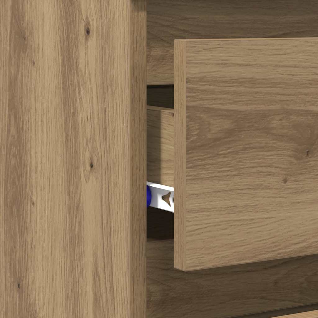 Bedside Cabinets 2 pcs Artisan Oak 40x35x62.5 cm Engineered Wood