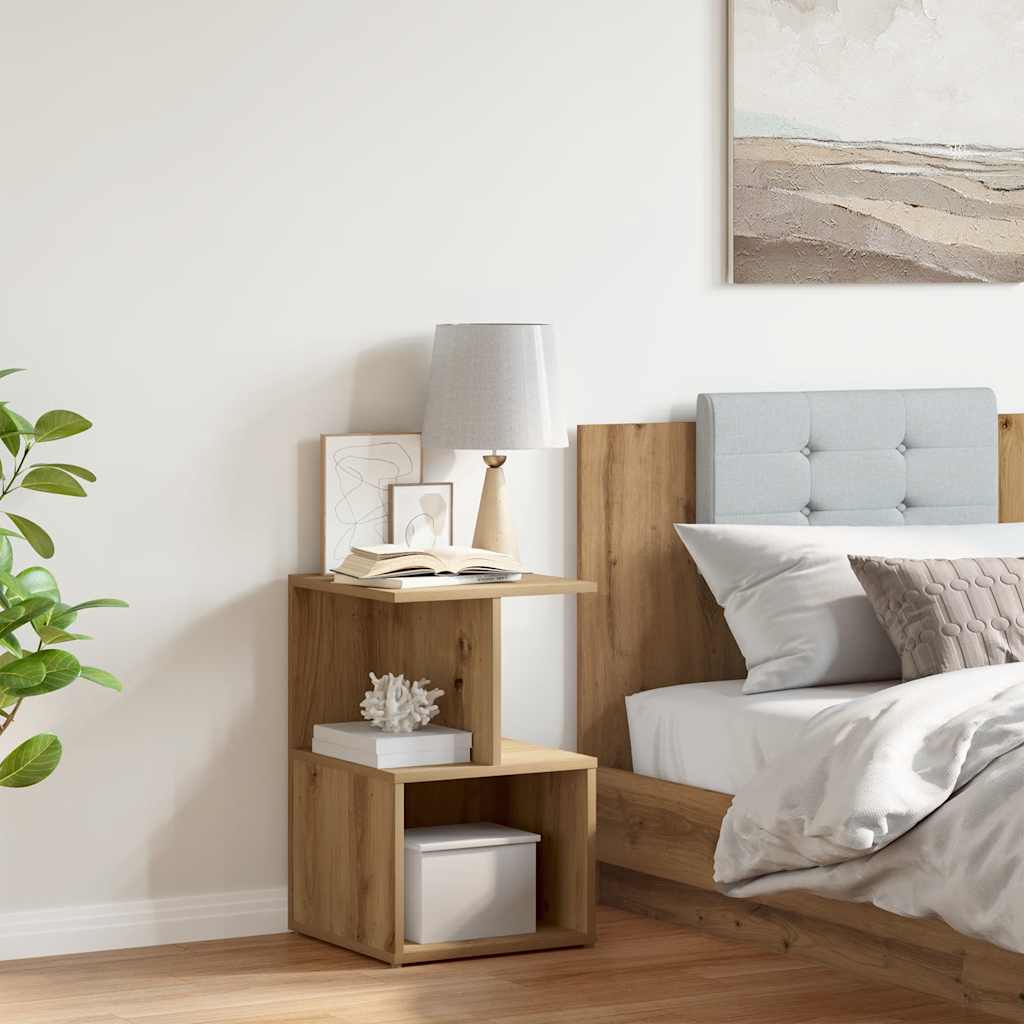 Bedside Cabinet Artisan Oak 35x35x55 cm Engineered Wood
