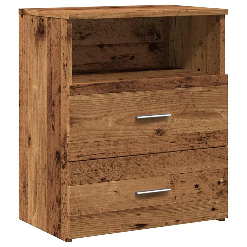 Bedside Cabinet Old Wood 50x32x60cm Engineered Wood