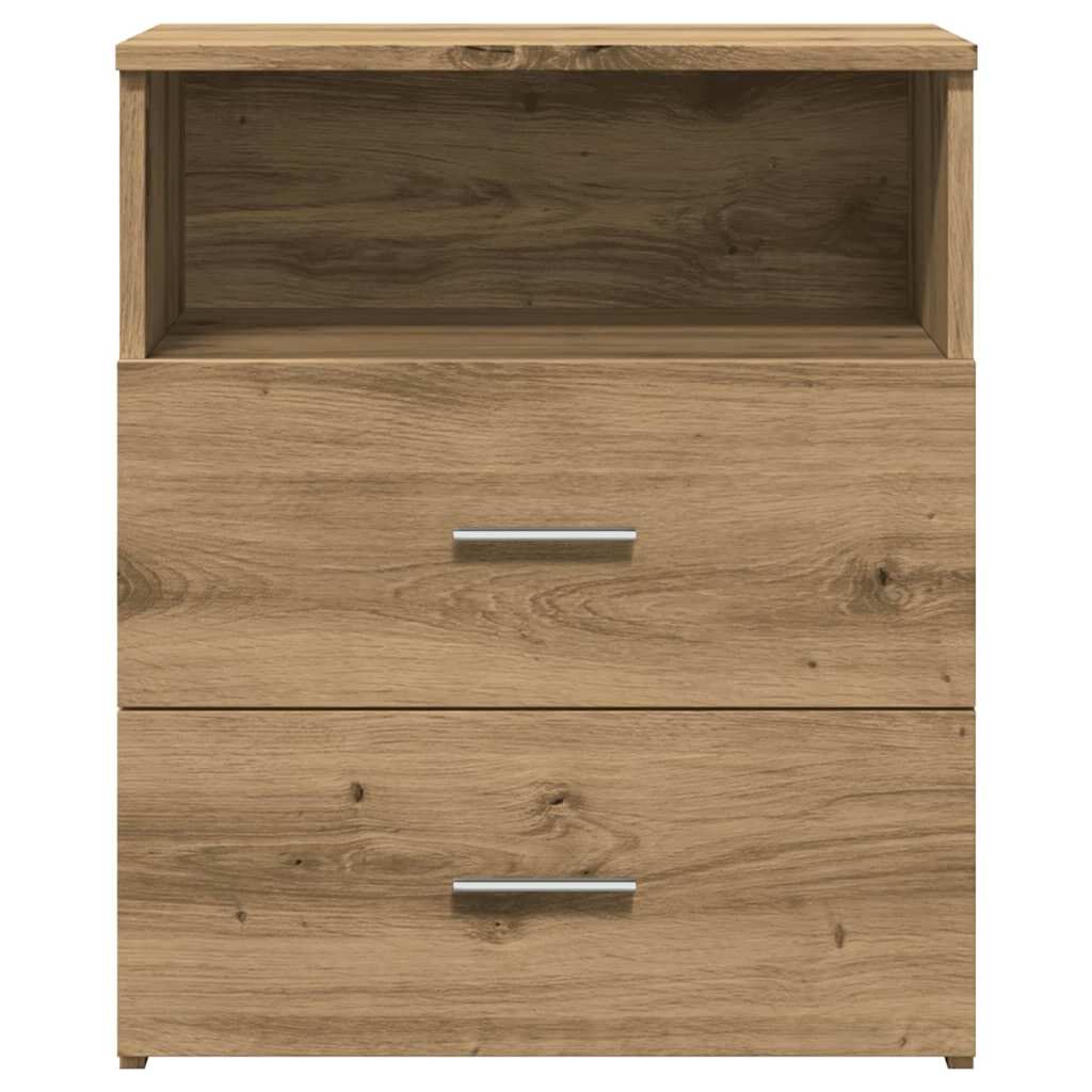 Bedside Cabinets 2 pcs Artisan Oak 50x32x60cm Engineered Wood