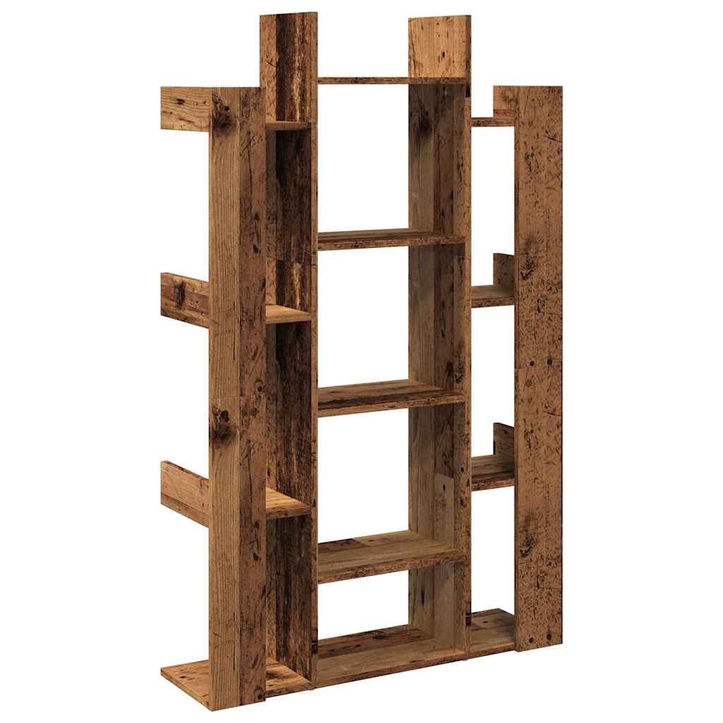 Book Cabinet Old Wood 86x25.5x140 cm Engineered Wood