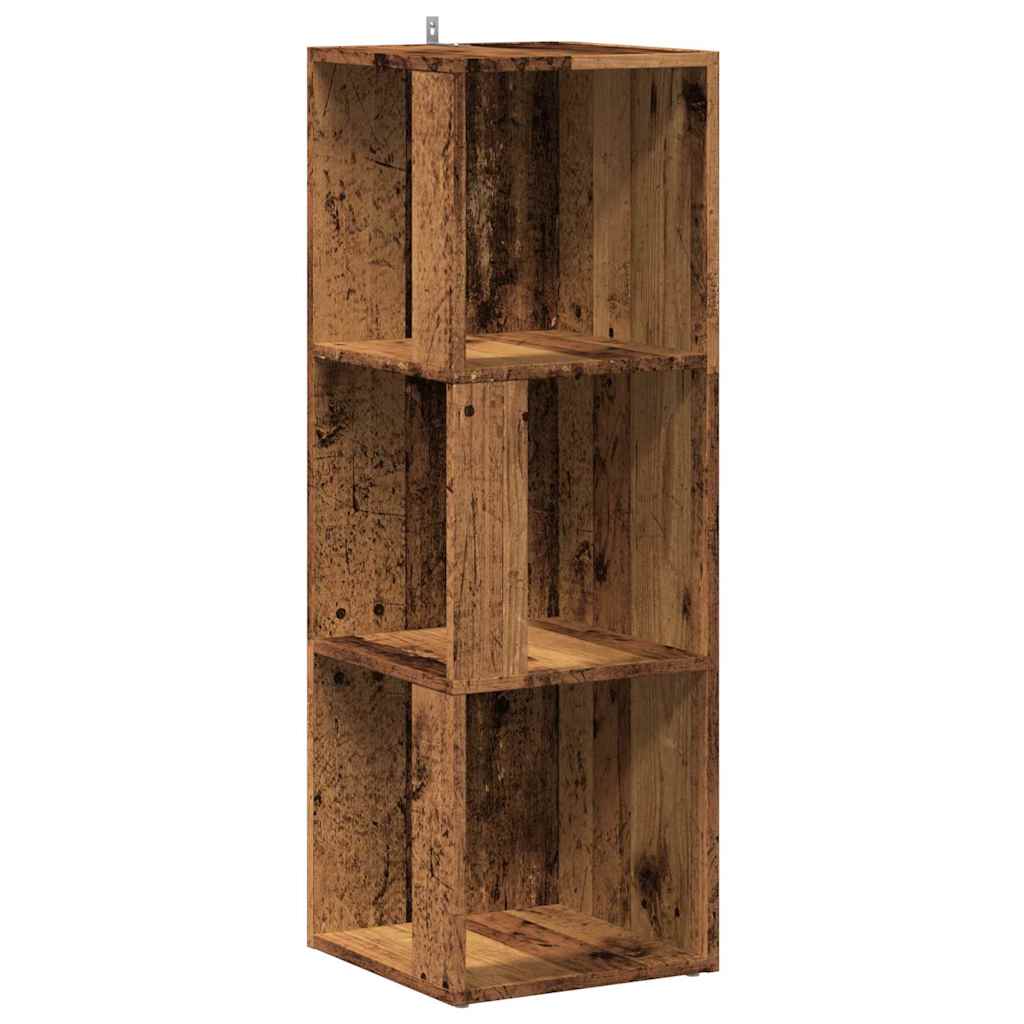 Corner Cabinet Old Wood 33x33x100 cm Engineered Wood