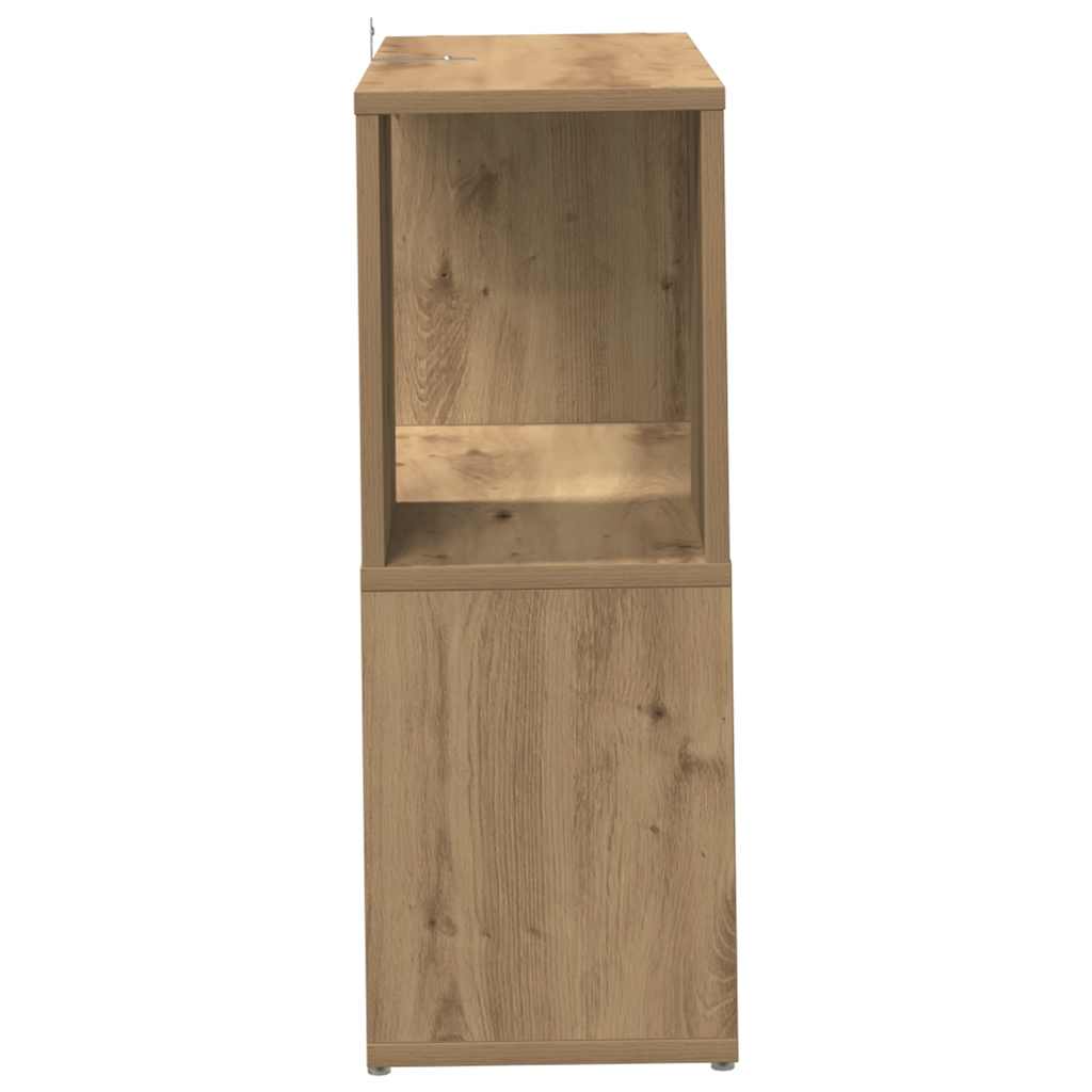 Book Cabinet Artisan Oak 60x24x63 cm Engineered Wood