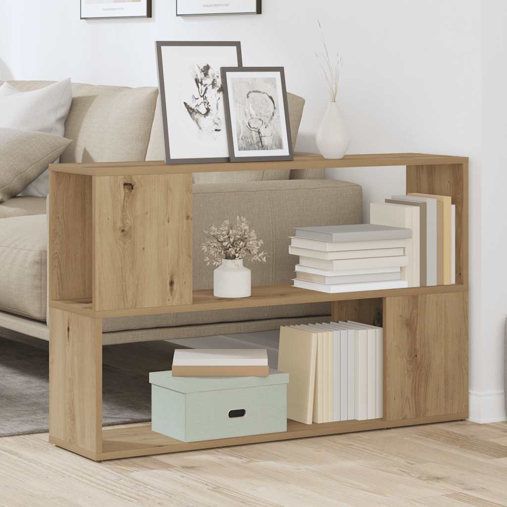 Book Cabinet Artisian Oak 100x24x63 cm Engineered Wood