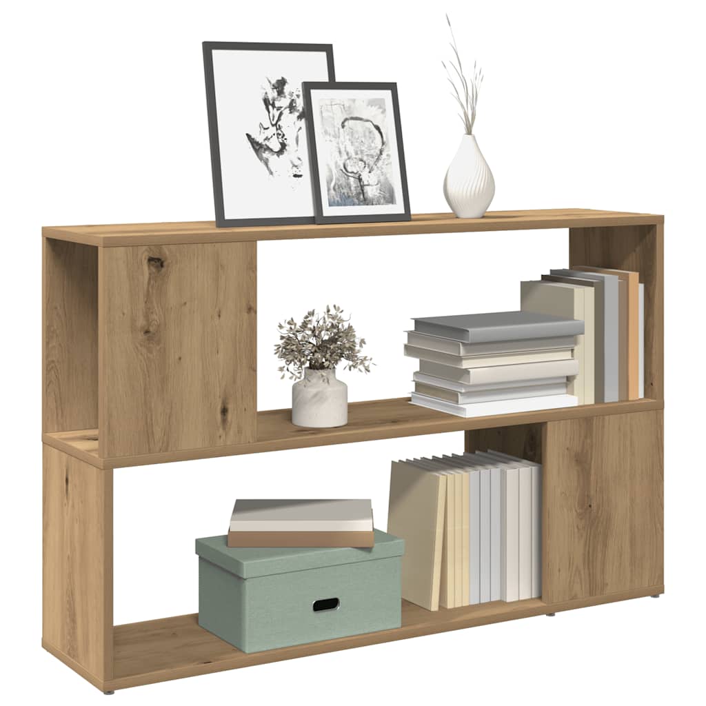 Book Cabinet Artisian Oak 100x24x63 cm Engineered Wood