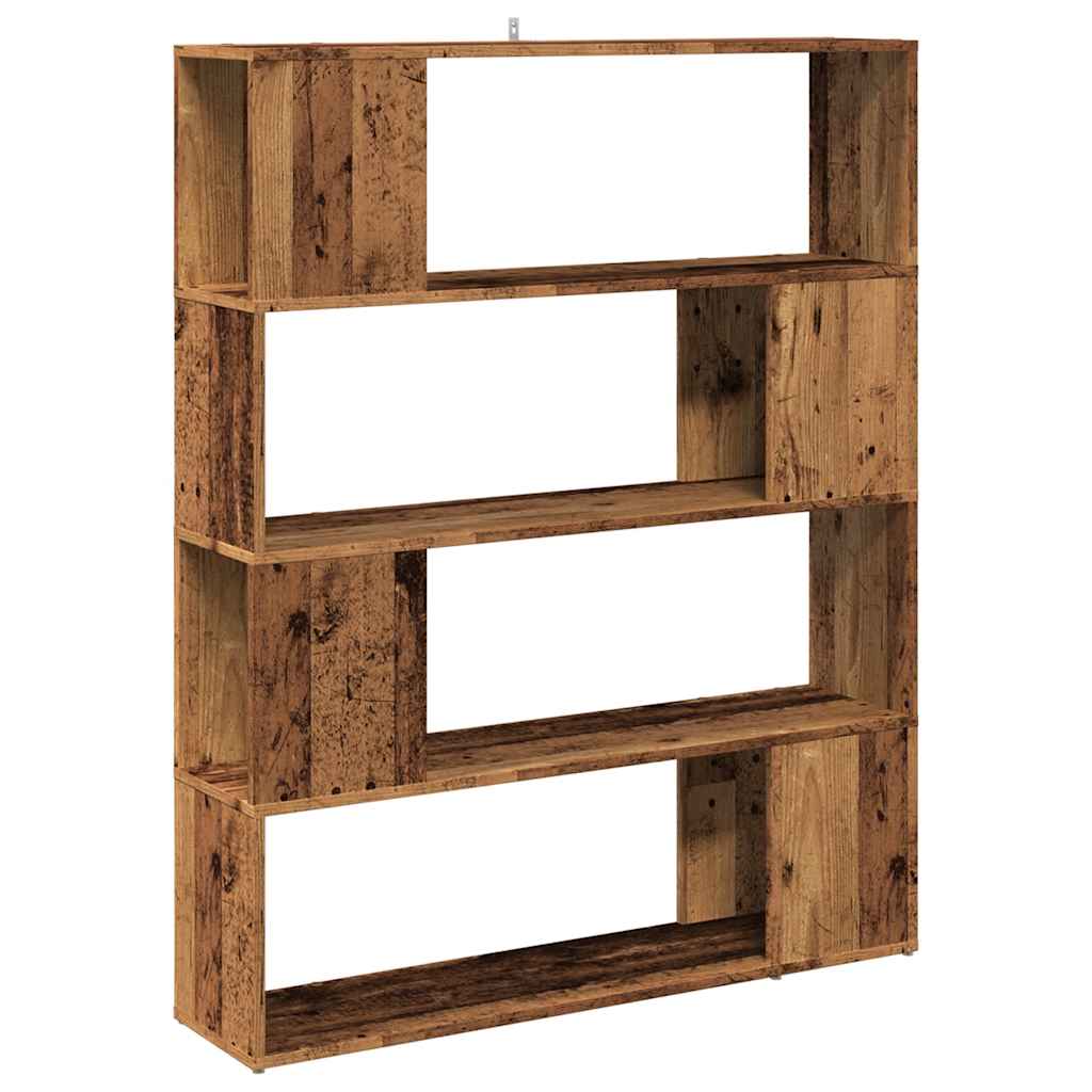 Book Cabinet/Room Divider Old Wood 100x24x124.5 cm