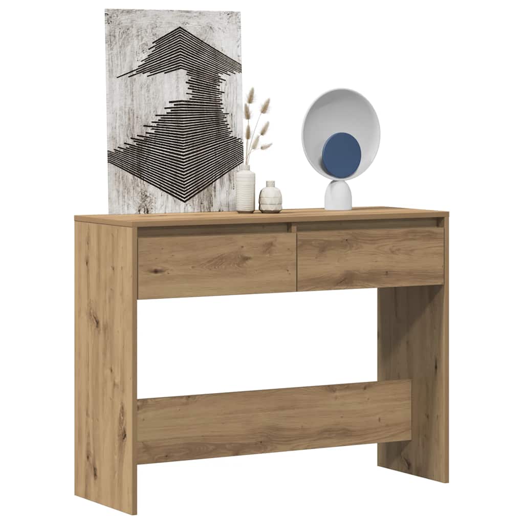 Console Table Artisan Oak 100x35x76.5 cm Engineered Wood