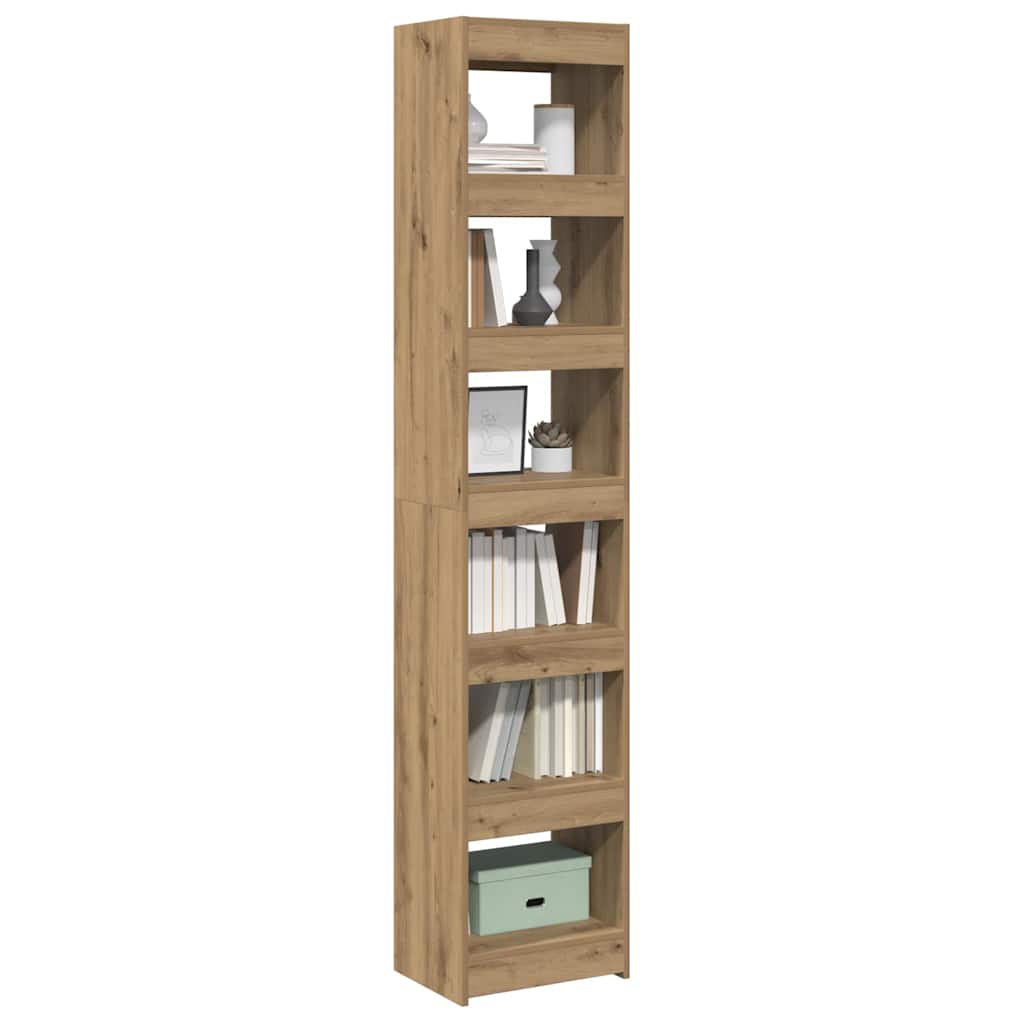 Book Cabinet/Room Divider Artisan Oak 40x30x198 cm