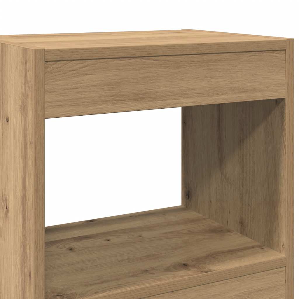 Book Cabinet/Room Divider Artisan Oak 40x30x198 cm