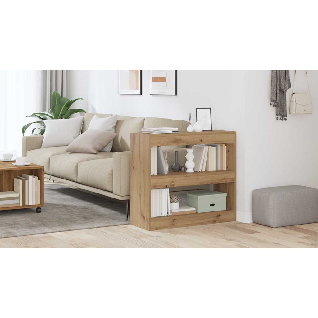 Book Cabinet/Room Divider Artisan Oak 80x30x72 cm