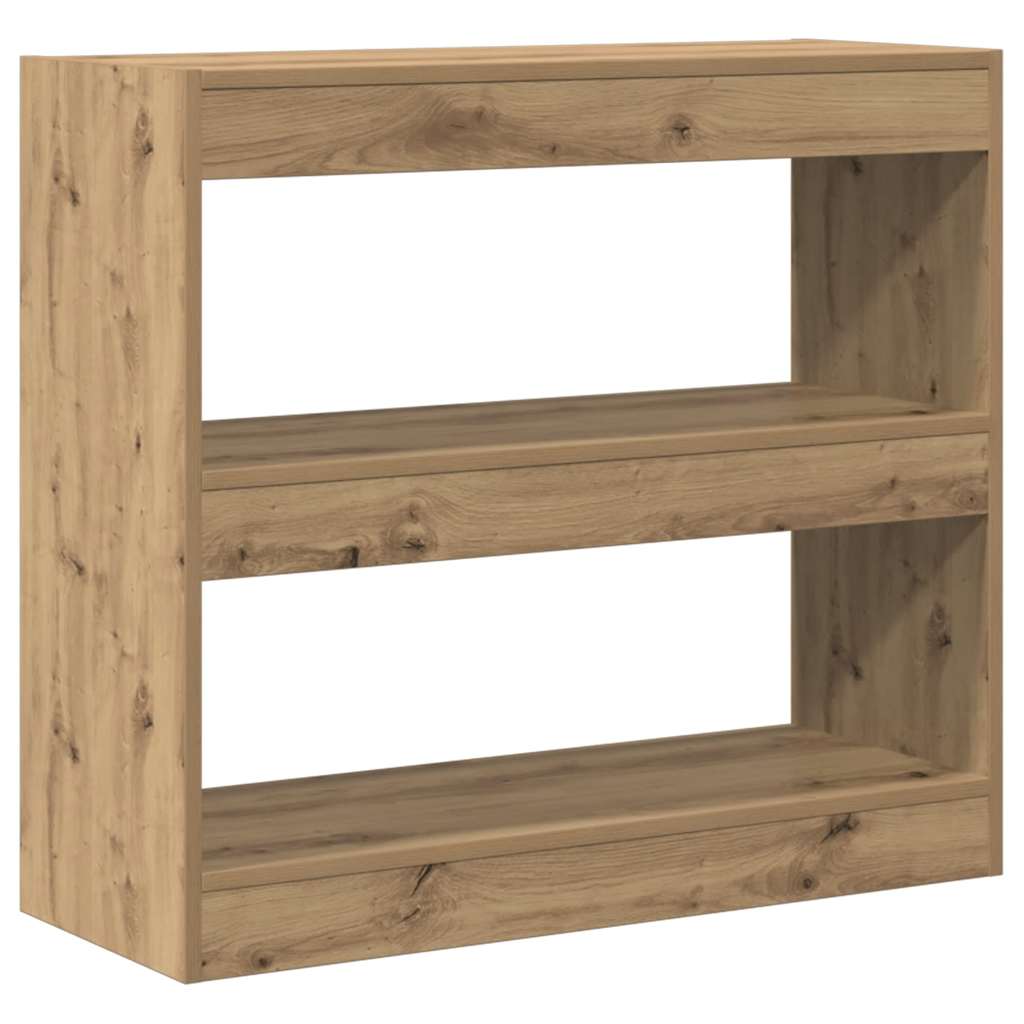 Book Cabinet/Room Divider Artisan Oak 80x30x72 cm