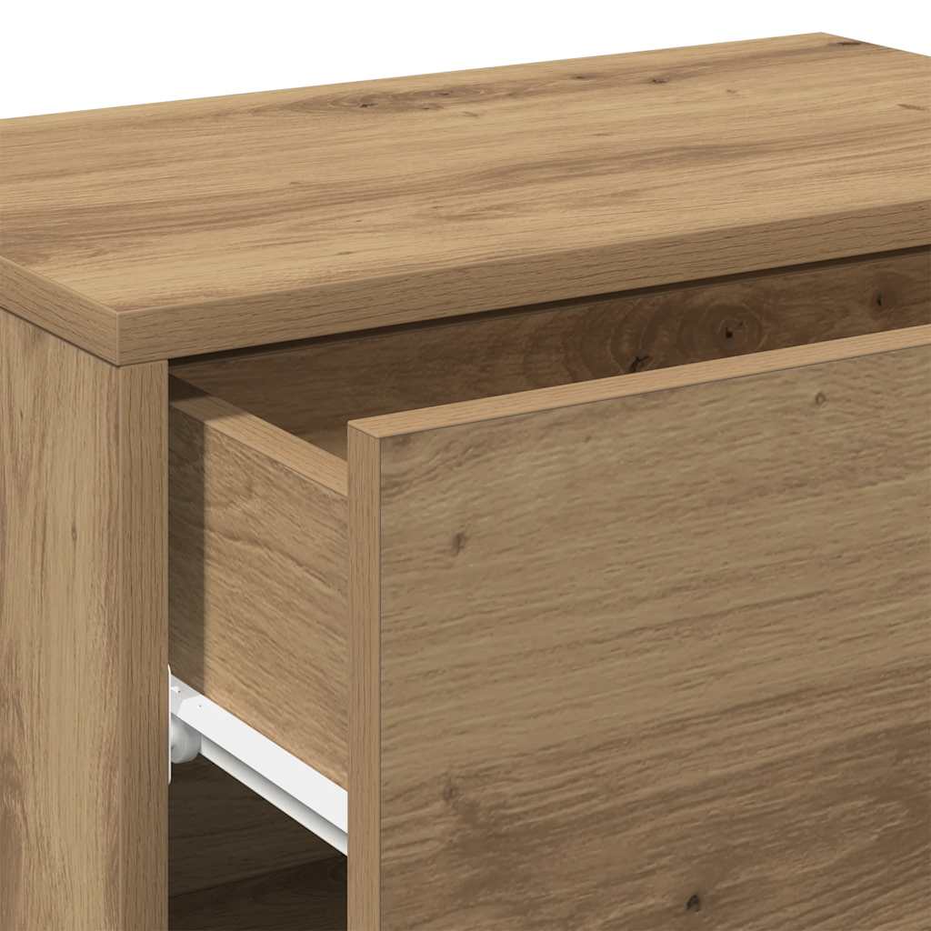 Wall-mounted Bedside Cabinet Artisian Oak