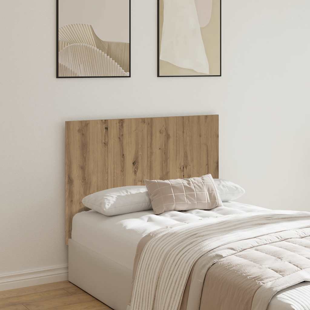 Bed Headboard Artisan Oak 120x1.5x80 cm Engineered Wood