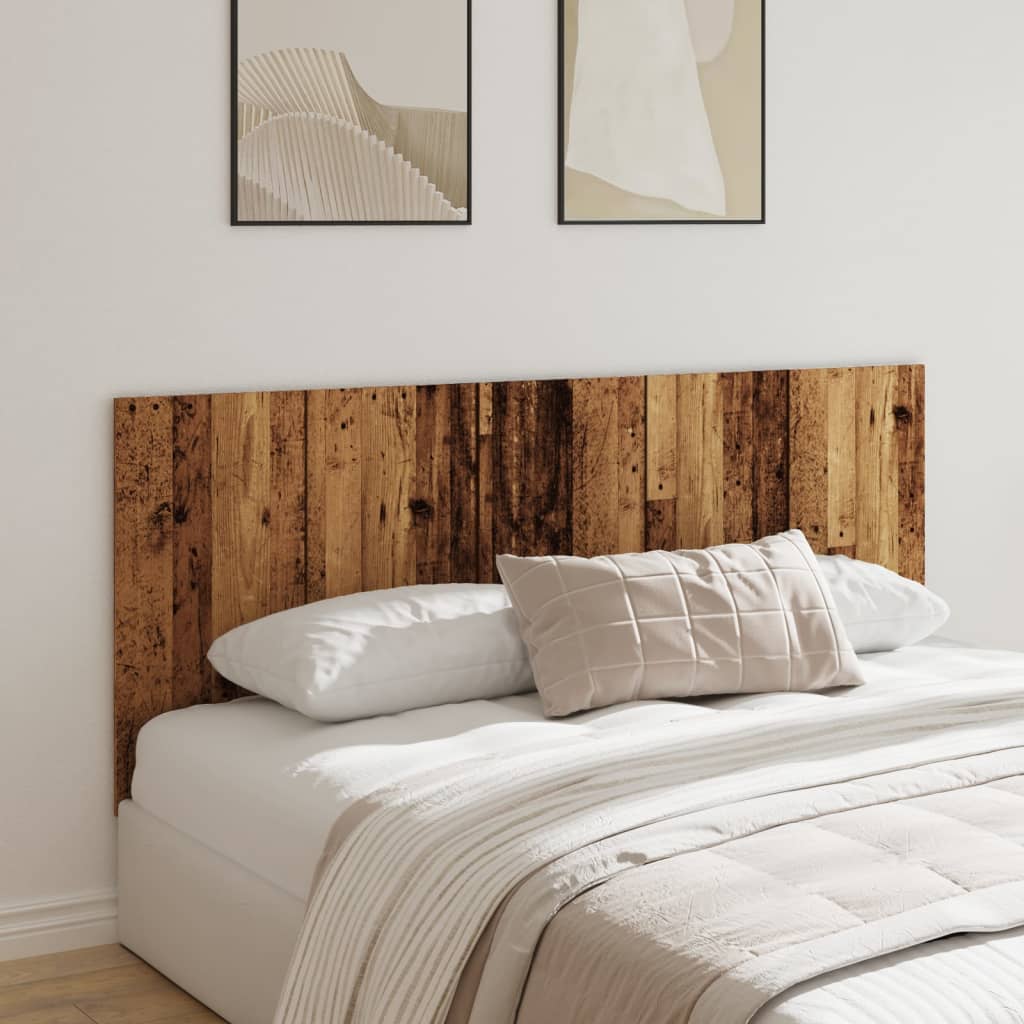 Bed Headboard Old Wood 200x1.5x80 cm Engineered Wood