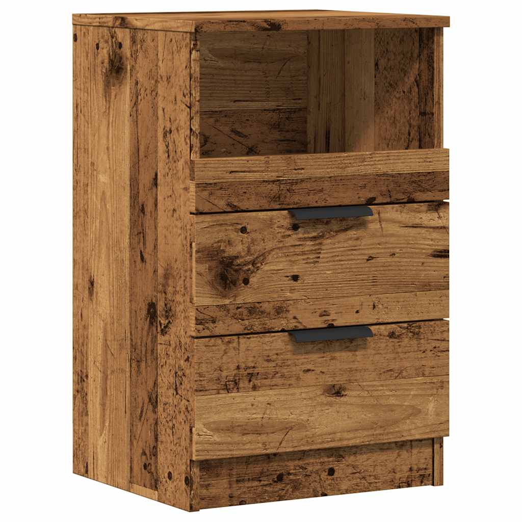 Bedside Cabinets 2 pcs Old Wood 40x36x65 cm Engineered Wood