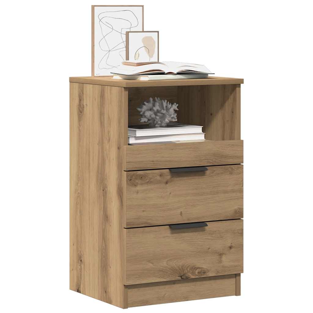 Bedside Cabinet Artisan Oak 40x36x65 cm Engineered Wood