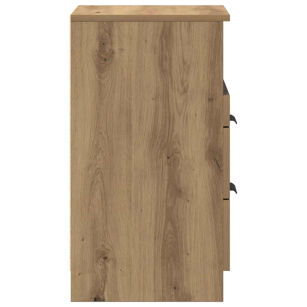 Bedside Cabinet Artisan Oak 40x36x65 cm Engineered Wood