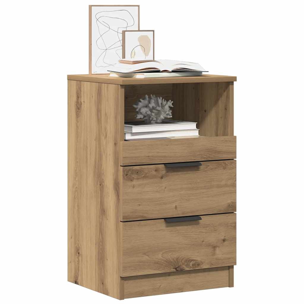 Bedside Cabinets 2 pcs Artisan Oak 40x36x65 cm Engineered Wood