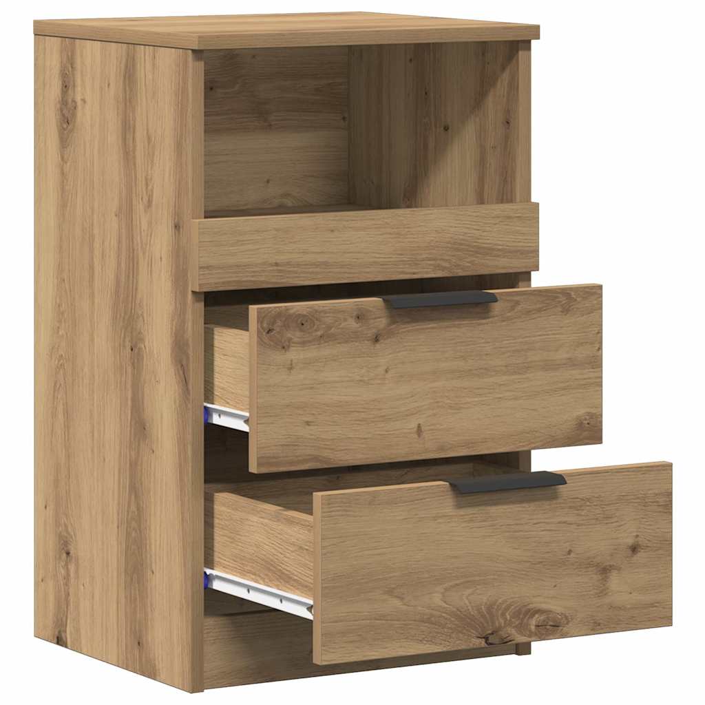 Bedside Cabinets 2 pcs Artisan Oak 40x36x65 cm Engineered Wood
