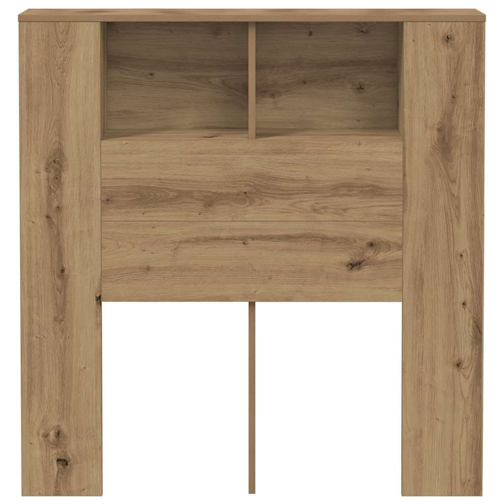 Headboard Cabinet Artisan Oak 100x18.5x102.5 cm Engineered Wood