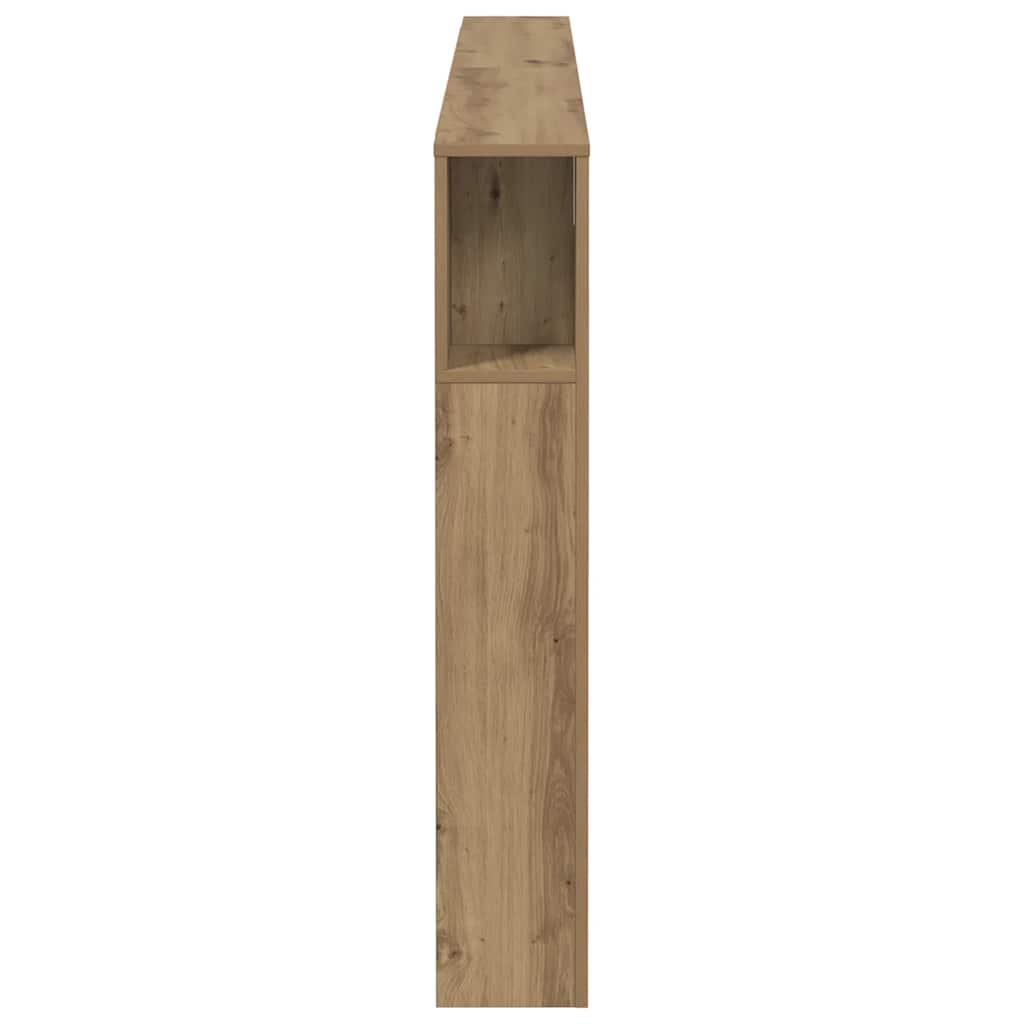 Headboard Cabinet Artisian Oak 180x18.5x102.5 cm Engineered Wood